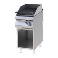 RM GASTRO Dujinis lavos akmenų grilis ant atviros spintelės GL 740 G 00019426 | E-gastro