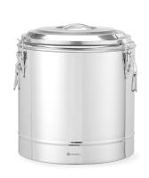 HENDI Termosas maistui gabenti, Kitchen Line, 31L, Sidabro, Ø400x(H)445mm 708095 | E-gastro