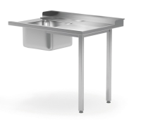 HENDI Pakrovimo stalas indaplovei su kriaukle, dešinė pusė, 1200x700x(H)850mm 231791 | E-gastro