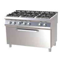 RM GASTRO Dujinė viryklė su statine dujine orkaite SPT 7120/31 G 00014798 | E-gastro