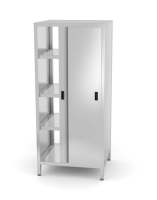 HENDI Atvira spinta su pertvara ir slankiojančiomis durimis, surenkama, Kitchen Line, 800x700x(H)1800mm 812402 | E-gastro
