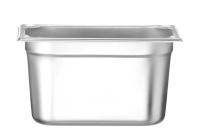 HENDI Konteineris GN 1/4, Kitchen Line, 4L, nerūdijantis plienas, 265x162x(H)150 mm 806548 | E-gastro