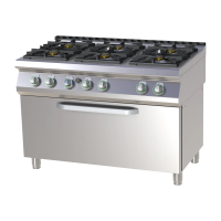 RM GASTRO Dujinė viryklė su statine dujine orkaite SPST 7120/31 G 00014806 | E-gastro