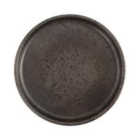 FINE DINE Lėkštė aukštu krašteliu Ironstone, juoda, ø300 mm, 6 vnt. 04SWA000017 | E-gastro