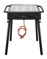 HENDI Dujinis grilis Xantos Black, Juodas, 9,5 kW, 770×710×(H)870 mm 148631 | E-gastro