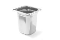 HENDI Konteineris GN 1/6, Profi Line, 3.4 L, nerūdijančio plieno, 176x162x(H)200 mm 801703 | E-gastro