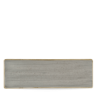 FINE DINE Stačiakampė lėkštė Peppercorn, pilka, 320x110 mm, 6 vnt. SPGSOF331 | E-gastro