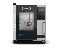 UNOX CHEFTOP MIND.Maps ONE COMPACT Kombinuota elektrinė krosnis 5 GN 2/3, 380-415V/5.15kW XECC-0523-E1RM | E-gastro