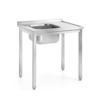 HENDI Stalas su plovimo vonia, suvirintas, Profi Line, 1000x600x(H)850mm 812648 | E-gastro