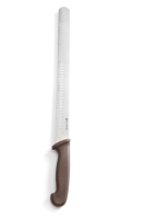 HENDI Peilis kebabui, kumpiui, šavarmai pjaustyti Granton kraštu, Rudas, 490×25×(H)40 mm 842966 | E-gastro