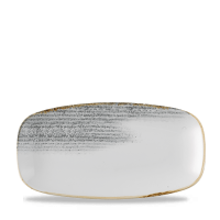 FINE DINE Stačiakampė lėkštė Homespun Accents, pilka, 298x153 mm, 12 vnt. HAJGXO111 | E-gastro
