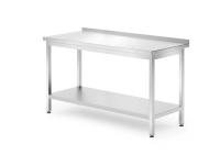 HENDI Sieninis darbo stalas su lentyna prisukamas Profi Line 1400x700x(H)850mm 812747 | E-gastro