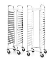 HENDI Transportavimo vežimėlis Kitchen Line, 15x 600x400, Sidabro, 470x620x(H)1735mm 813287 | E-gastro