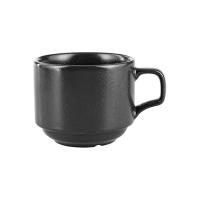 FINE DINE Puodelis Coal, juodas, 200 ml, 6 vnt. 04ALM007427 | E-gastro