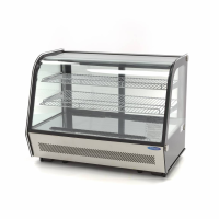 MAXIMA Vitrininis šaldytuvas 160 L 88 cm su galinėmis stumdomomis durimis 09400850 | E-gastro