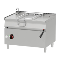 REDFOX Paverčiama keptuvė elektrinė 120 l su rankiniu pakreipimu BR 90/120 E 00012285 | E-gastro