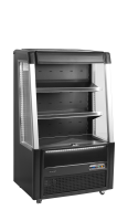 TEFCOLD Žemo profilio atvira vitrina ODC90 BLACK 31494 | E-gastro