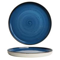 FINE DINE Lėkštė aukštu krašteliu Iris, mėlyna, ø270 mm, 4 vnt. 778326 | E-gastro