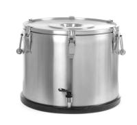 HENDI Termosas maisto transportavimui su čiaupu, 50L, Sidabro, ø480x(H)380mm 710333 | E-gastro