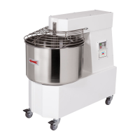 RM GASTRO Spiralinis maišytuvas 2 greičiai, nuimamas dubuo 75 l 400 V HTS 75 2T 00010028 | E-gastro