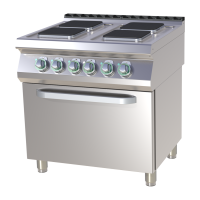 RM GASTRO Elektrinė viryklė su statine orkaite SPQT 780/21 E 00008821 | E-gastro