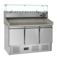 TEFCOLD Picos stalas su ingredientų vitrina PT1365 + VK33-140