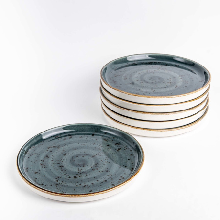FINE DINE Lėkštė aukštu krašteliu Arando, pilka, ø210 mm, 6 vnt. 778753 | E-gastro