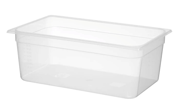 HENDI GN 1/1 konteineris, polipropilenas, 28L, 530x325x(H)200mm 880005 | E-gastro