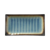 FINE DINE Stačiakampė lėkštė Lazur, mėlyna, 272x150mm, 3 vnt. 772867 | E-gastro