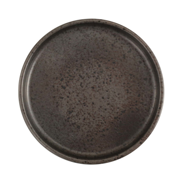 FINE DINE Lėkštė aukštu krašteliu Ironstone, juoda, ø210 mm, 6 vnt. 04SWA000089 | E-gastro