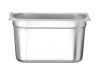 HENDI Konteineris GN 1/4, Kitchen Line, 4L, nerūdijantis plienas, 265x162x(H)150 mm 806548 | E-gastro