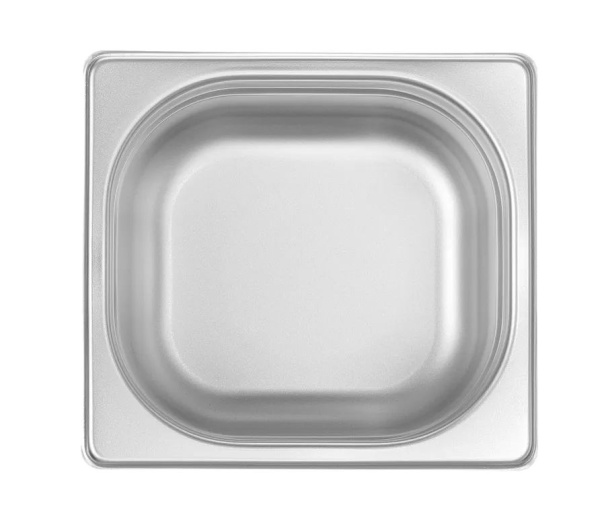 HENDI Konteineris GN 1/6, Profi Line, 1.6 L, nerūdijančio plieno, 176x162x(H)100 mm 801727 | E-gastro