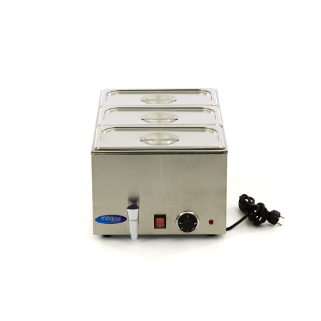 MAXIMA Marmitas su kranu su 3 x 1/3 GN rinkiniu elektrinis 09300011 | E-gastro