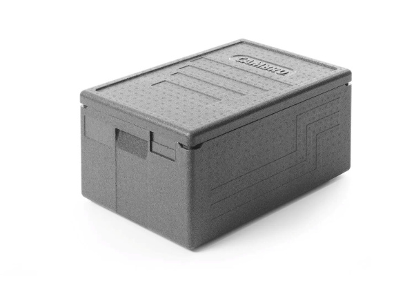CAMBRO Termokonteineris Cam GoBox Economy 46 l, GN 1/1, Juodas, 600x400x(H)316mm EPP180E110 | E-gastro