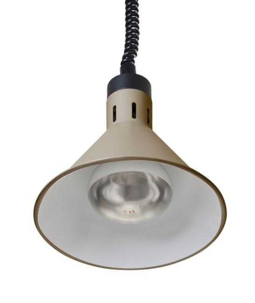 HENDI Aukštyn ir žemyn pakeliama šilumos lempa, kūginė, Smėlio spalvos, 230V/250W 273777 | E-gastro