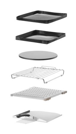 HENDI Didelės spartos orkaitė „CombiTurbo“, 18L, Juoda, 402x735x(H)608mm