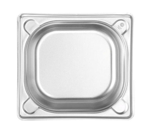 HENDI Konteineris GN 1/6, Kitchen Line, 1L, nerūdijantis plienas, 176x162x(H)65 mm 806623 | E-gastro