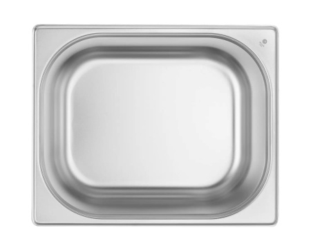 HENDI Konteineris GN 1/2, Budget Line, 12,5L, nerūdijantis plienas, 325x265x(H)200mm 800355 | E-gastro