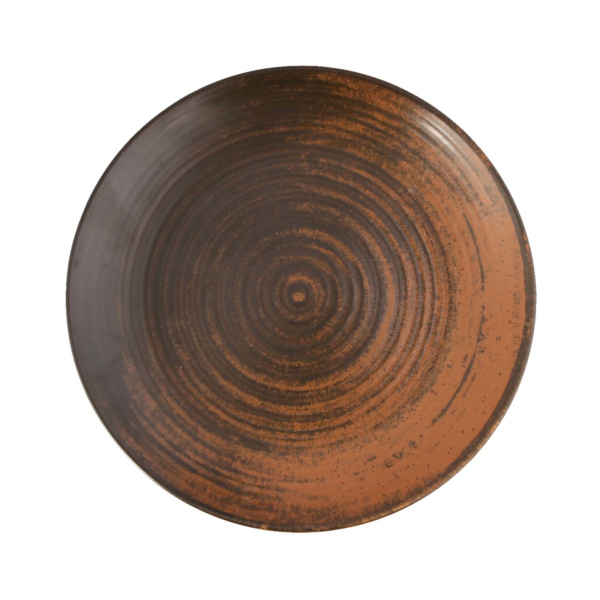 FINE DINE Negili lėkštė Lykke, ruda, ø250 mm , 6 vnt. 04ALM005943 | E-gastro