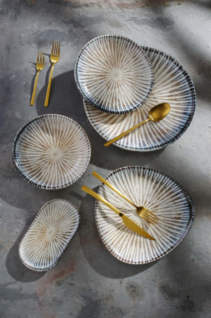 FINE DINE Gili lėkštė Ammonite, ø200 mm, 6 vnt. 200254 | E-gastro