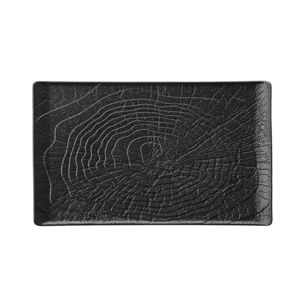 FINE DINE Stačiakampė lėkštė Crust, juoda, 335x205 mm, 2 vnt. 769843 | E-gastro