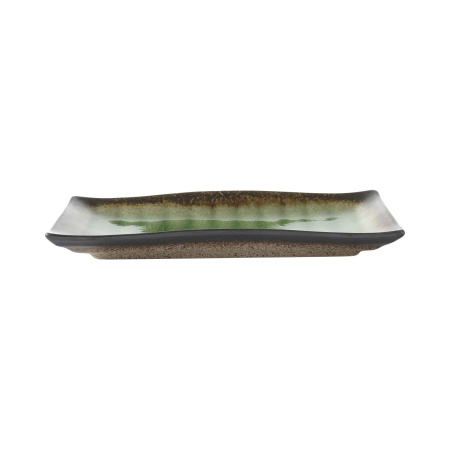FINE DINE Stačiakampė lėkštė Beryl, žalia, 272x150mm, 3 vnt. 772874 | E-gastro