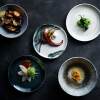 FINE DINE Lėkštė Tide Black, kreminė, ø260mm, 12 vnt. TDBKEV101 | E-gastro