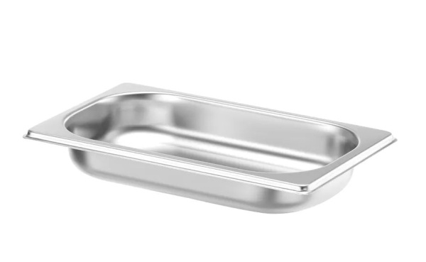 HENDI Konteineris GN 1/4, Profi Line, 1.7 L, nerūdijančio plieno, 265x162x(H)40 mm 801642 | E-gastro