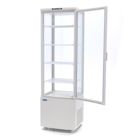 MAXIMA Vitrininis šaldytuvas 235 L 52 cm baltas 09400815 | E-gastro