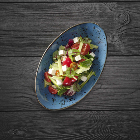 FINE DINE Ovalus dubuo Iris, mėlynas, 250x160mm, 6 vnt. 778227 | E-gastro