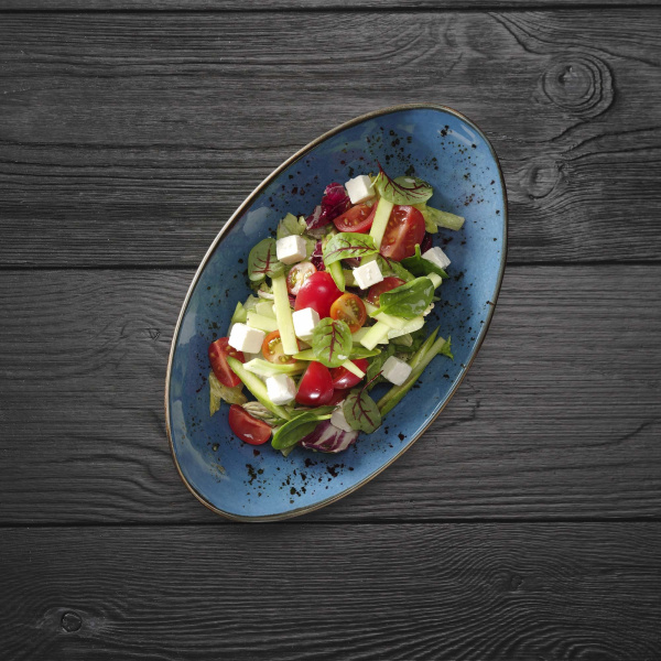 FINE DINE Ovalus dubuo Iris, mėlynas, 250x160mm, 6 vnt. 778227 | E-gastro