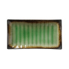 FINE DINE Stačiakampė lėkštė Beryl, žalia, 272x150mm, 3 vnt. 772874 | E-gastro