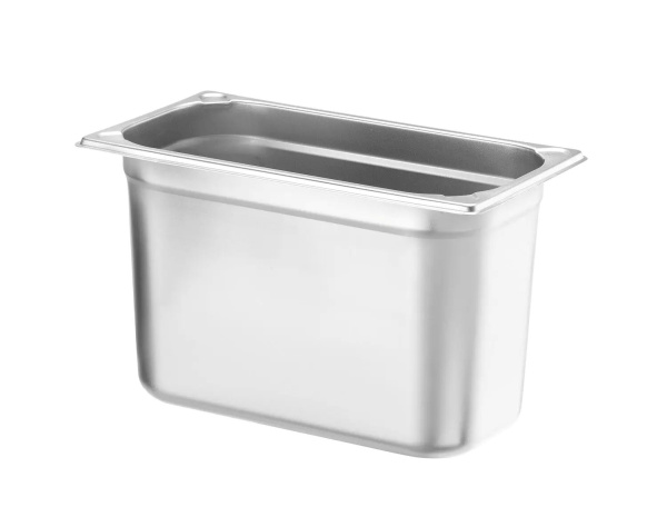 HENDI Konteineris GN 1/3, Kitchen Line, 7,8L, nerūdijantis plienas, 325x176x(H)200 mm 806456 | E-gastro