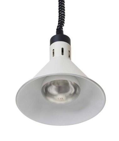 HENDI Aukštyn ir žemyn pakeliama šilumos lempa, kūginė,Balta, 230V/250W 273937 | E-gastro